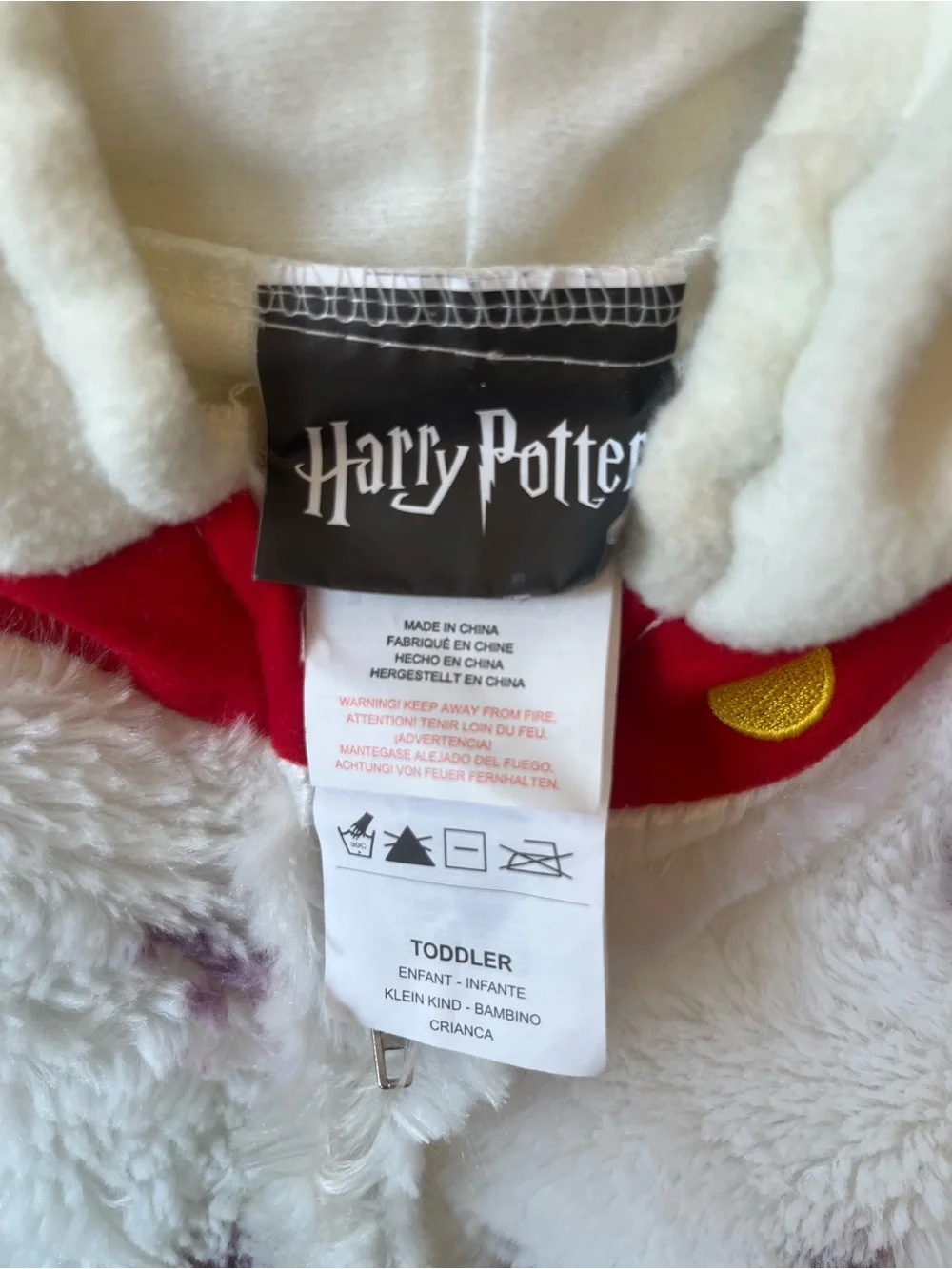 Harry Potter Hedwig Owl Costume Toddler Size One-Piece